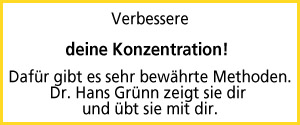 Verbessere deine Konzentration!